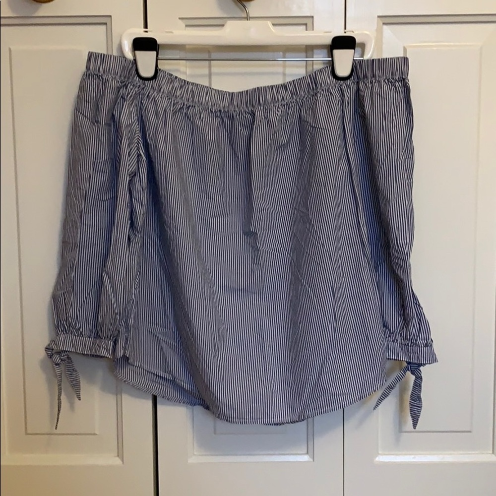 Stripped, Off the Shoulder Blouse